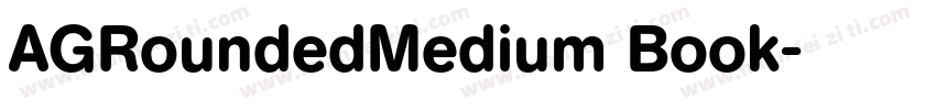 AGRoundedMedium Book字体转换